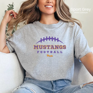 Gildan Softstyle Plum Mustangs Football Tee