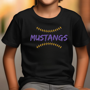 Youth Mustangs Laces Tee