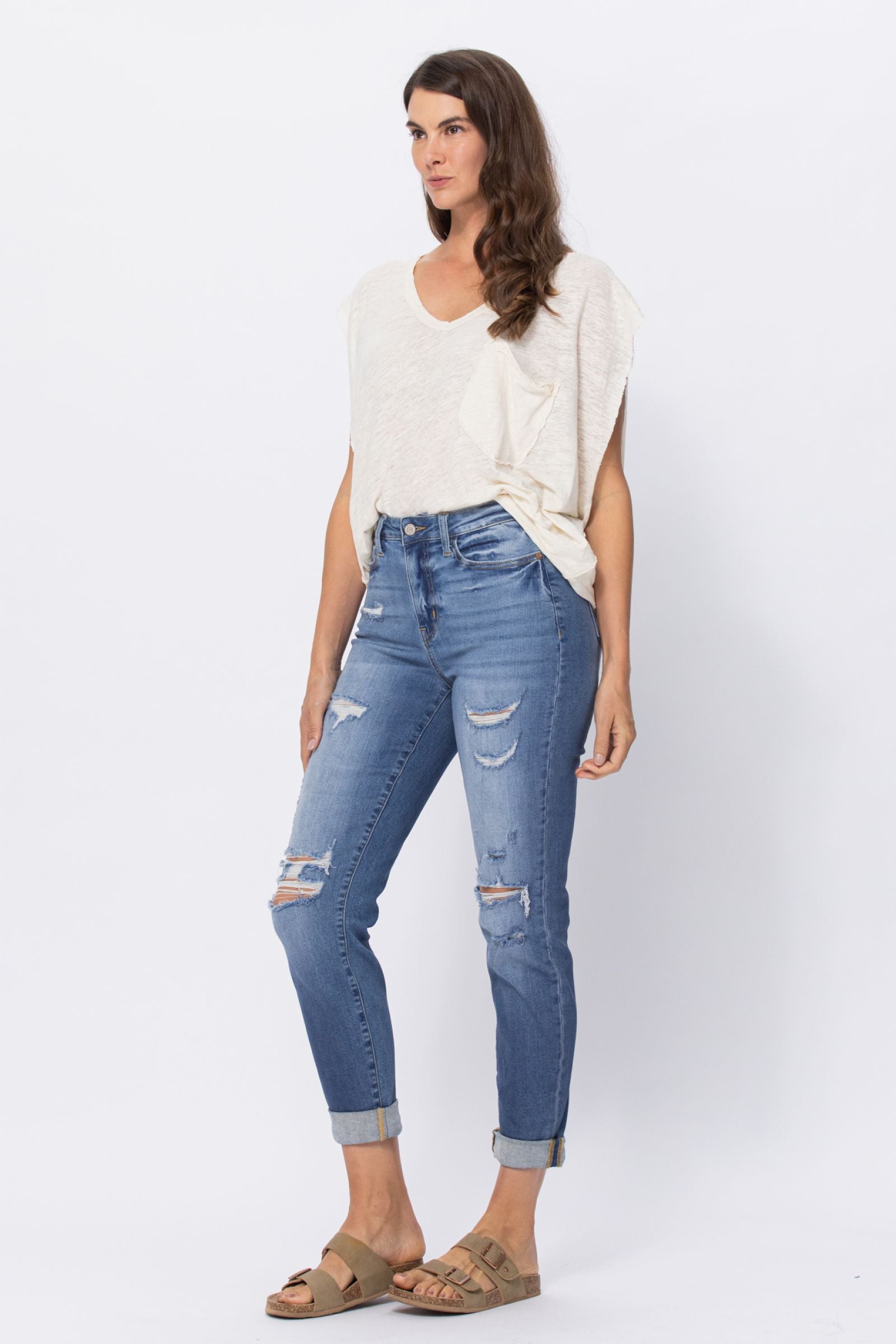 Hayley High Rise Boyfriend Jeans