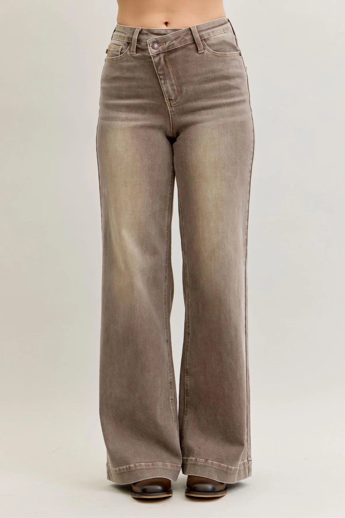 Clay Park Retro Wide Leg Judy Blue Jeans