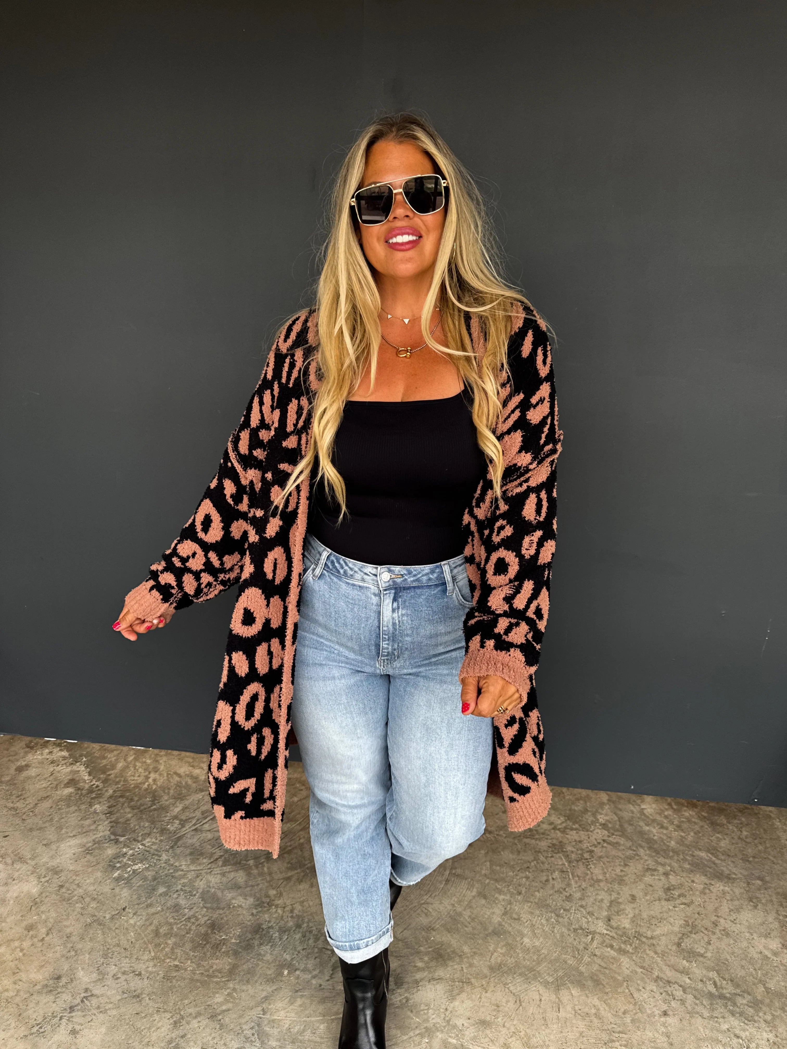 Animal Print Cloud Cardigan