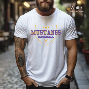 Gildan Softstyle Mustangs Baseball Tee