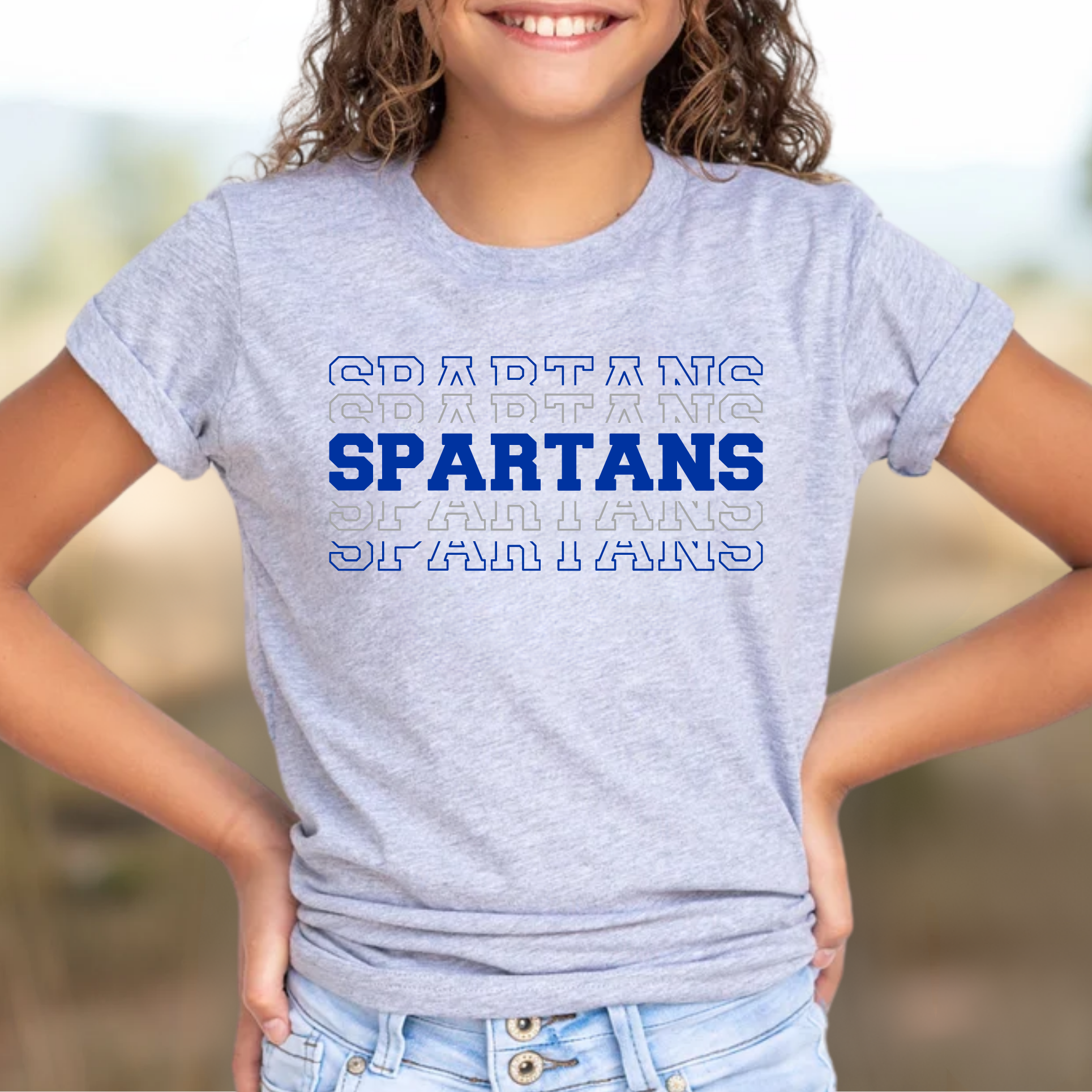 Youth Spartans on Repeat Tee