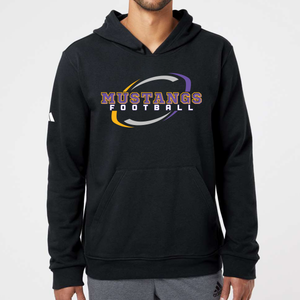 Adidas Plum Mustangs Football Swirl Hoodie