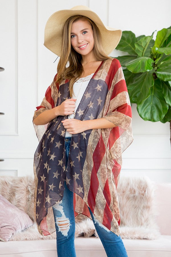 Vintage Americana Kimono