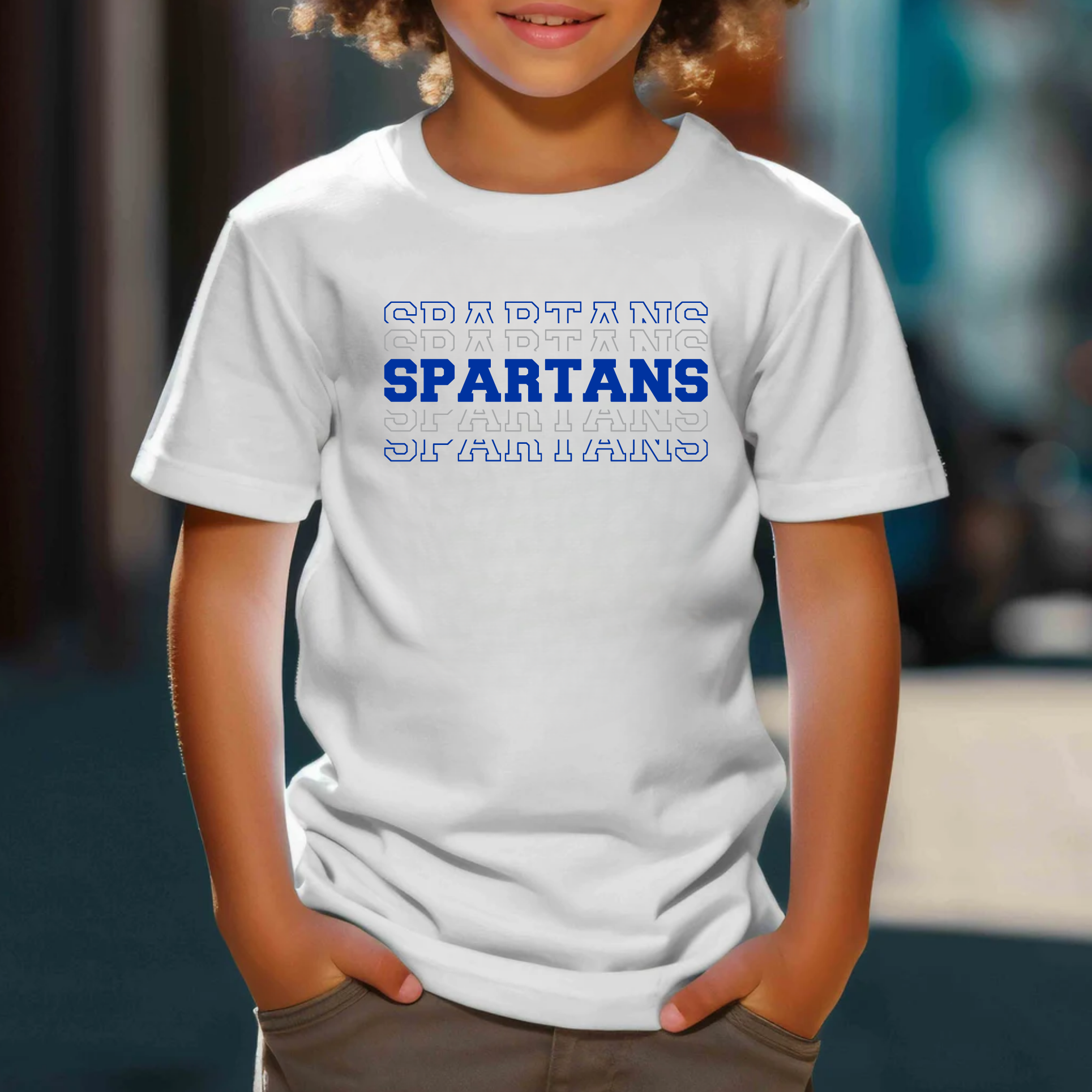 Youth Spartans on Repeat Tee