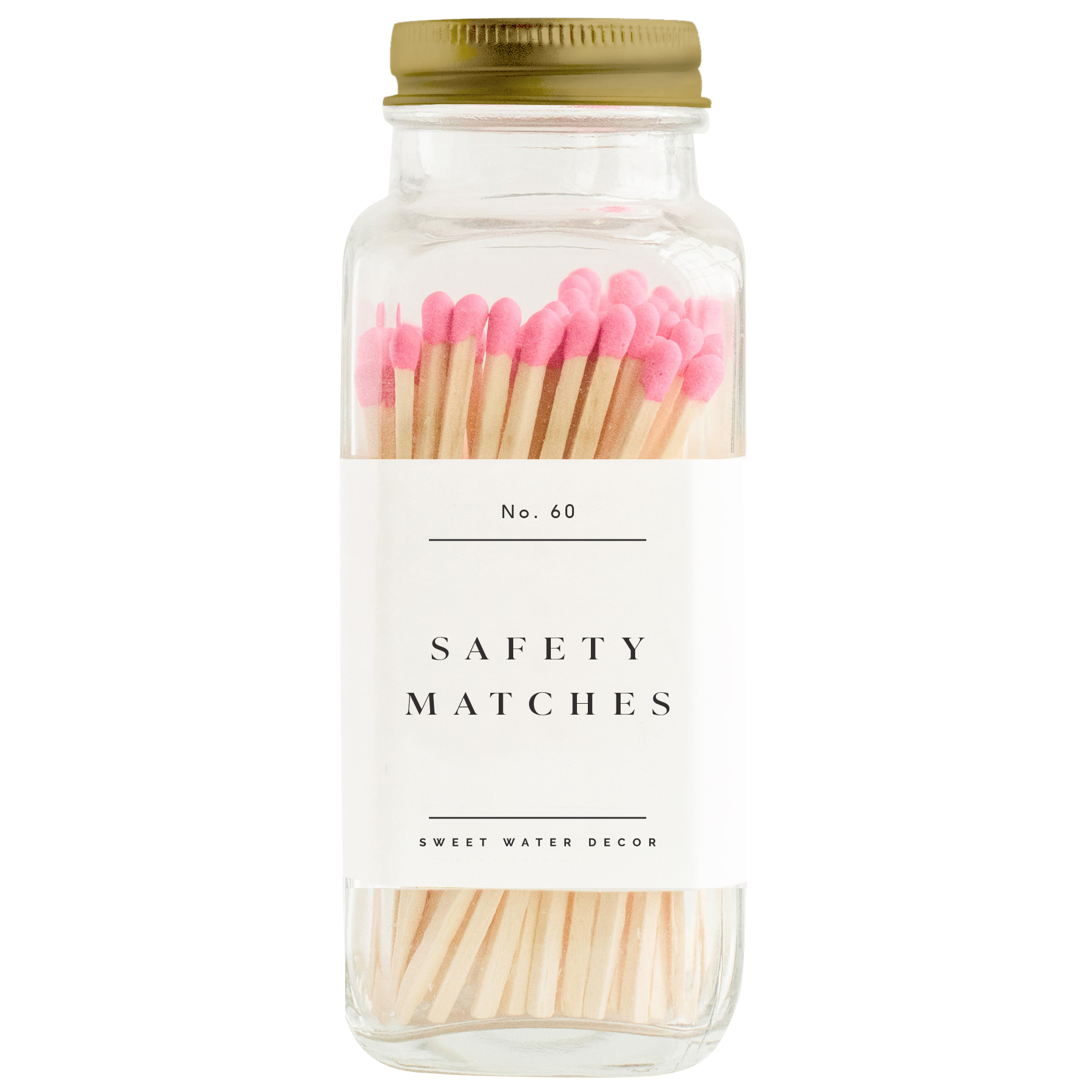 Pink Safety Matches with Strike Pad