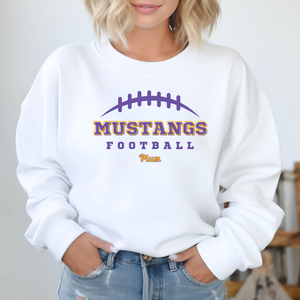 Gildan Softstyle Plum Mustangs Football Sweatshirt