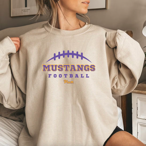 Gildan Softstyle Plum Mustangs Football Sweatshirt