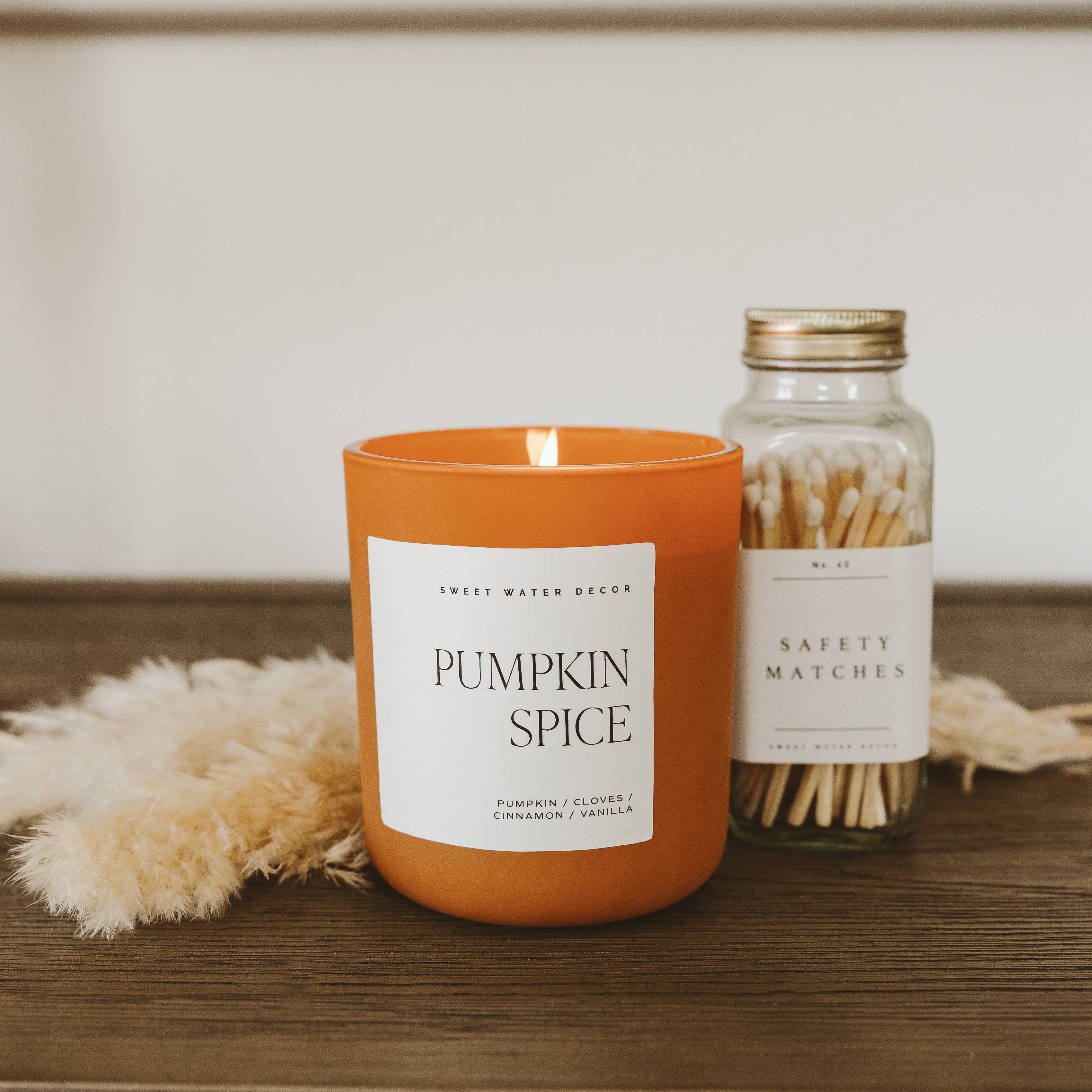 Pumpkin Spice 15 oz Soy Candle, Matte Jar