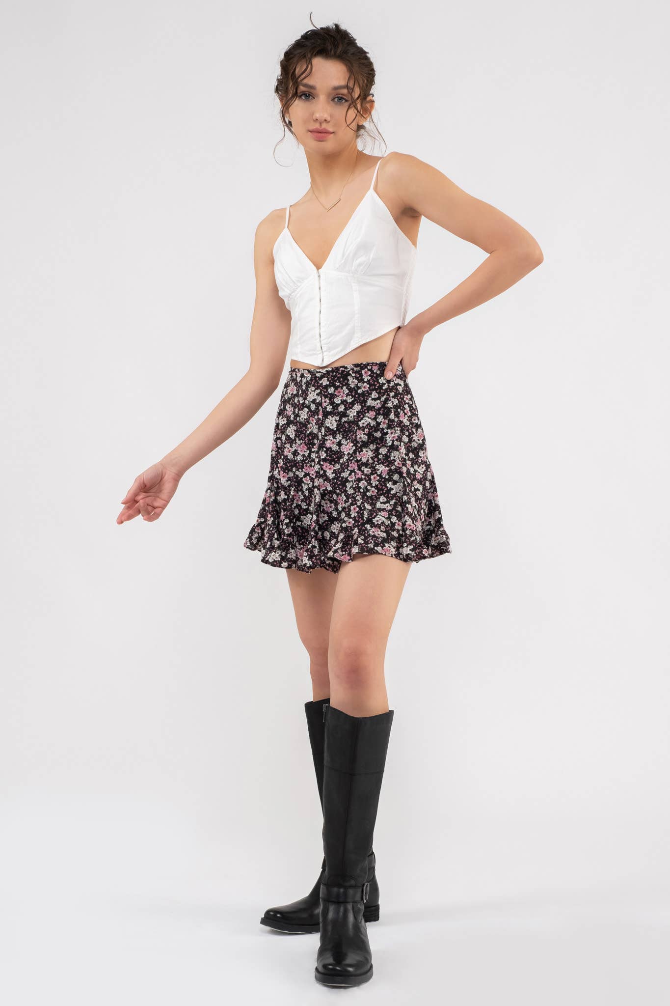 Fantastically Floral Mini Skirt