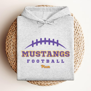 Gildan Softstyle Plum Mustangs Football Hoodie