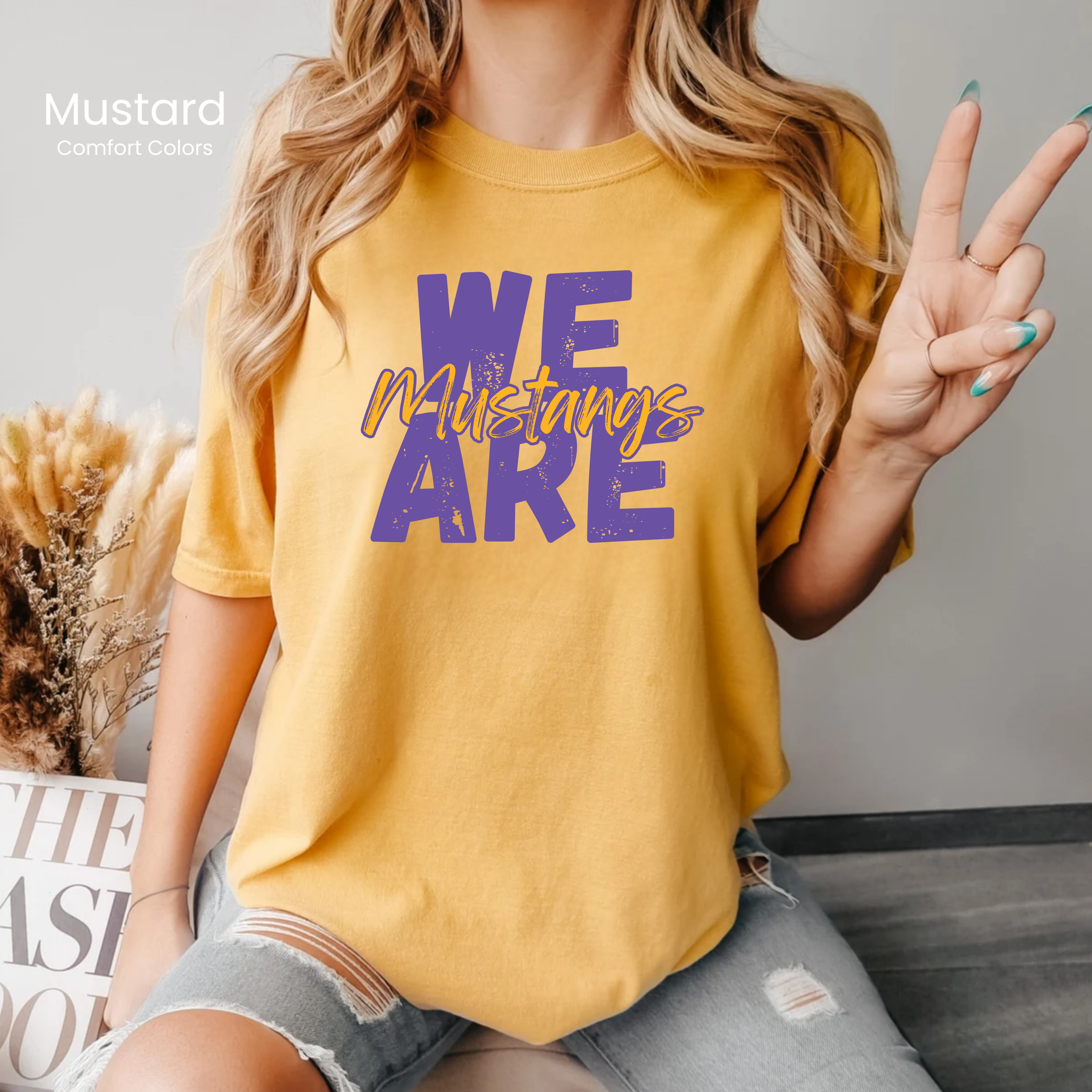Comfort Colors We Are Mustangs Tee