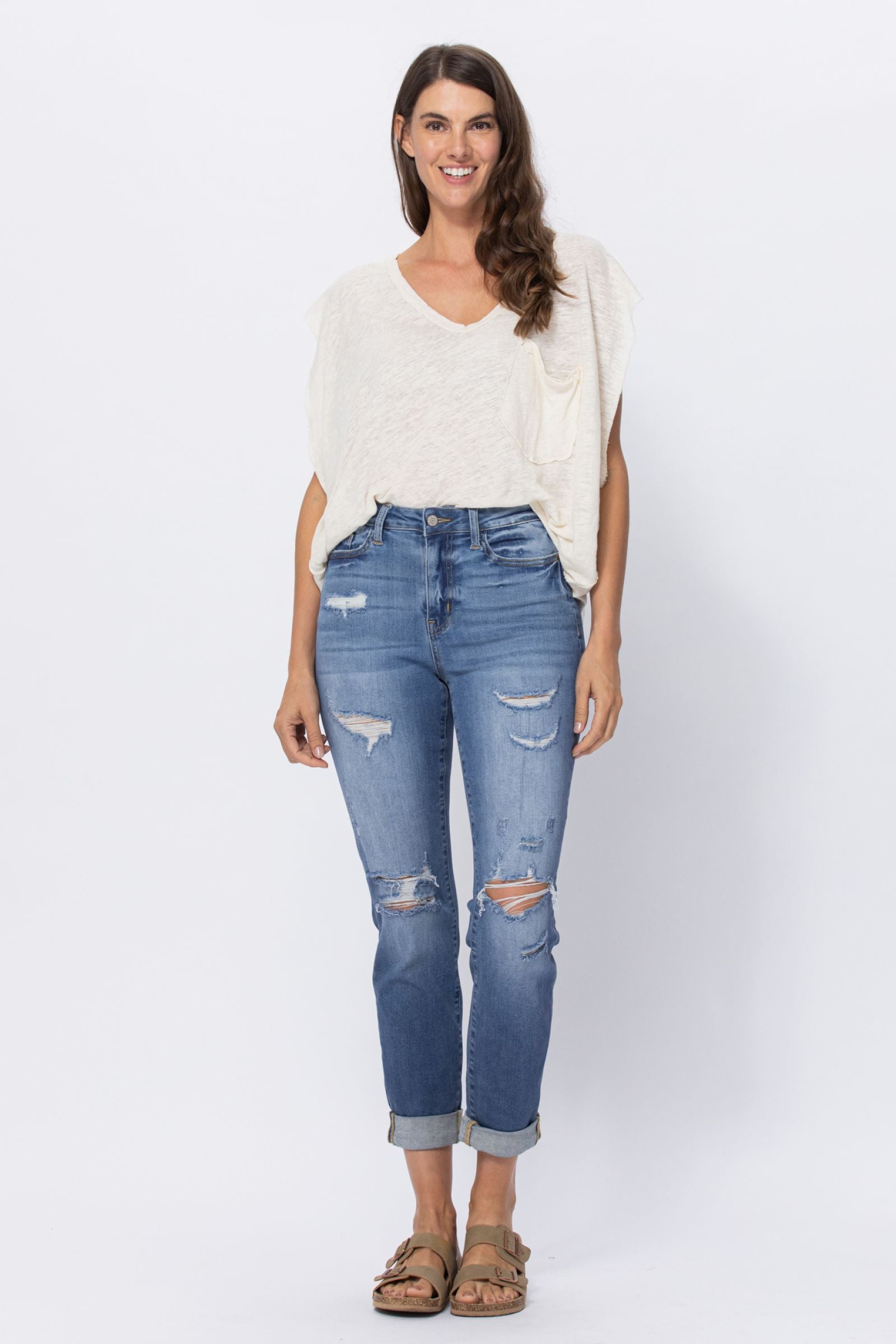 Hayley High Rise Boyfriend Jeans