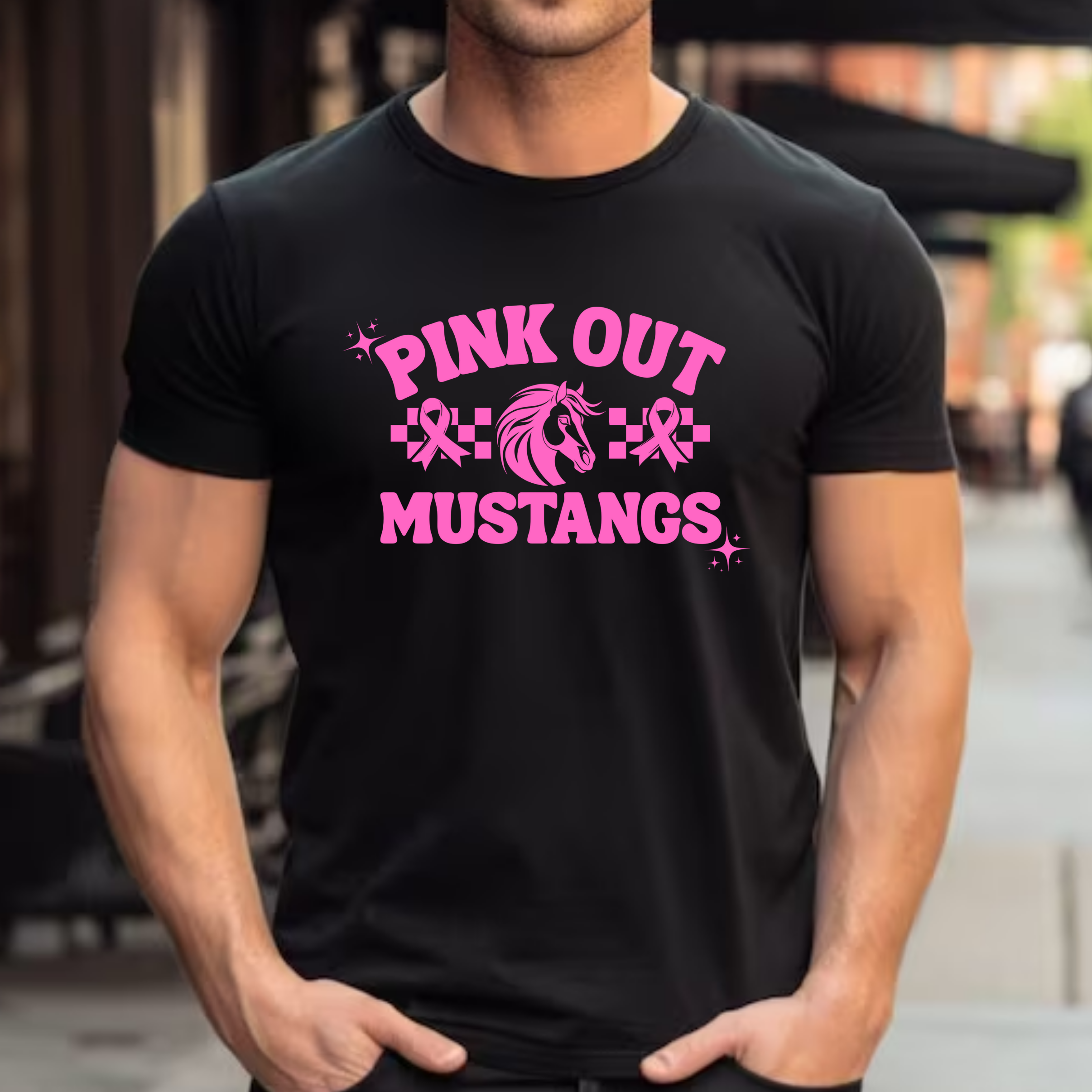 Pink Out Mustangs Tee