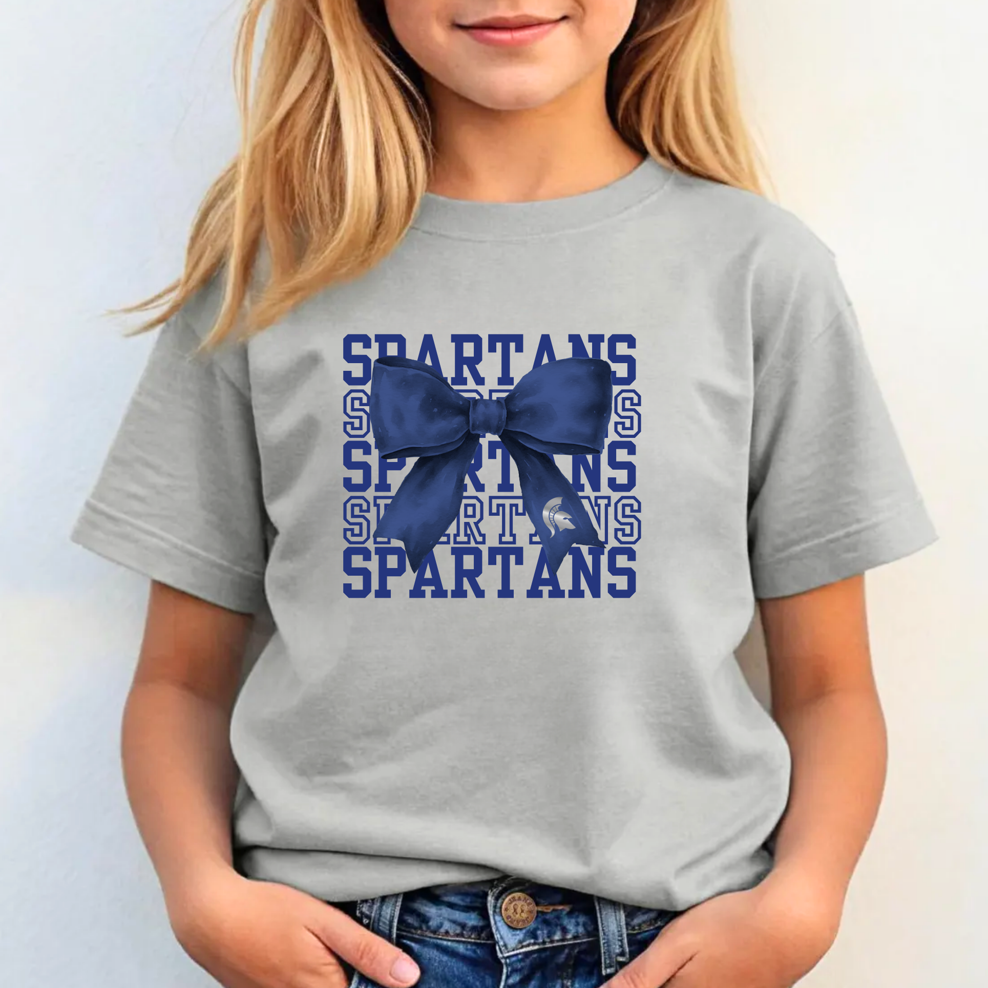 Youth Spartans Bow Tee