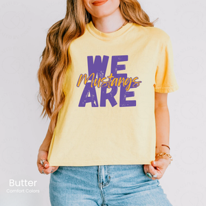 Comfort Colors Boxy Crop We Are Mustangs Tee
