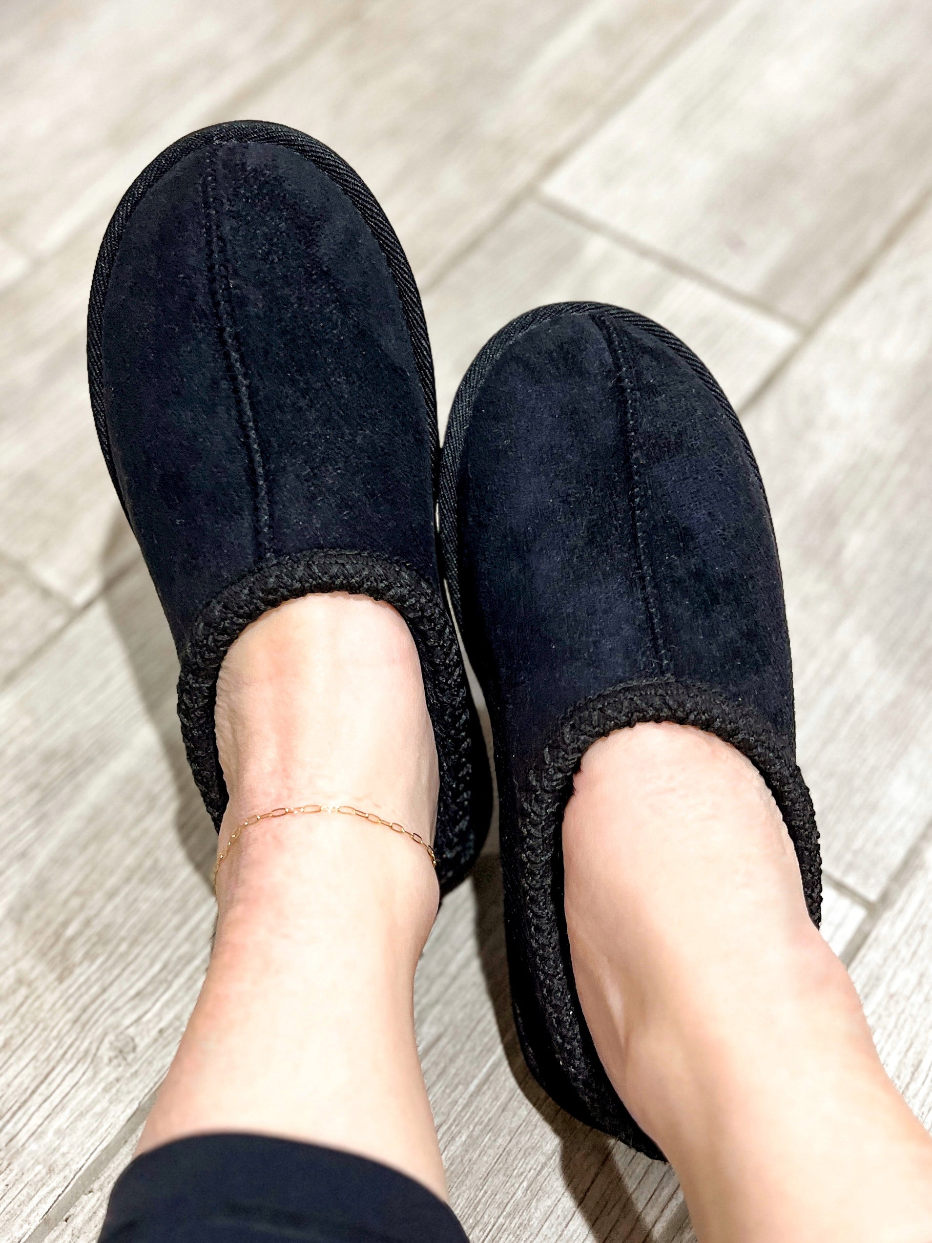 Black Slipper Shoes