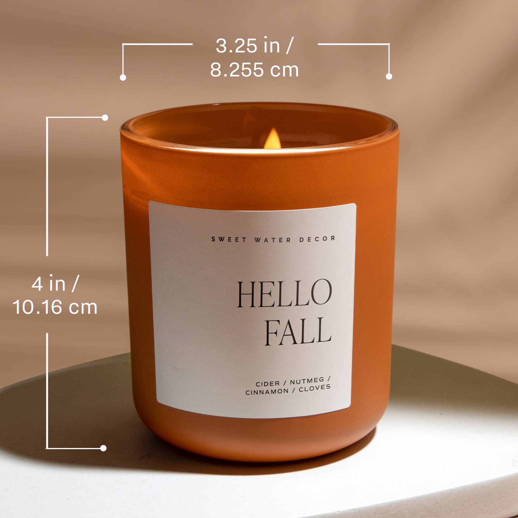 Pumpkin Spice 15 oz Soy Candle, Matte Jar