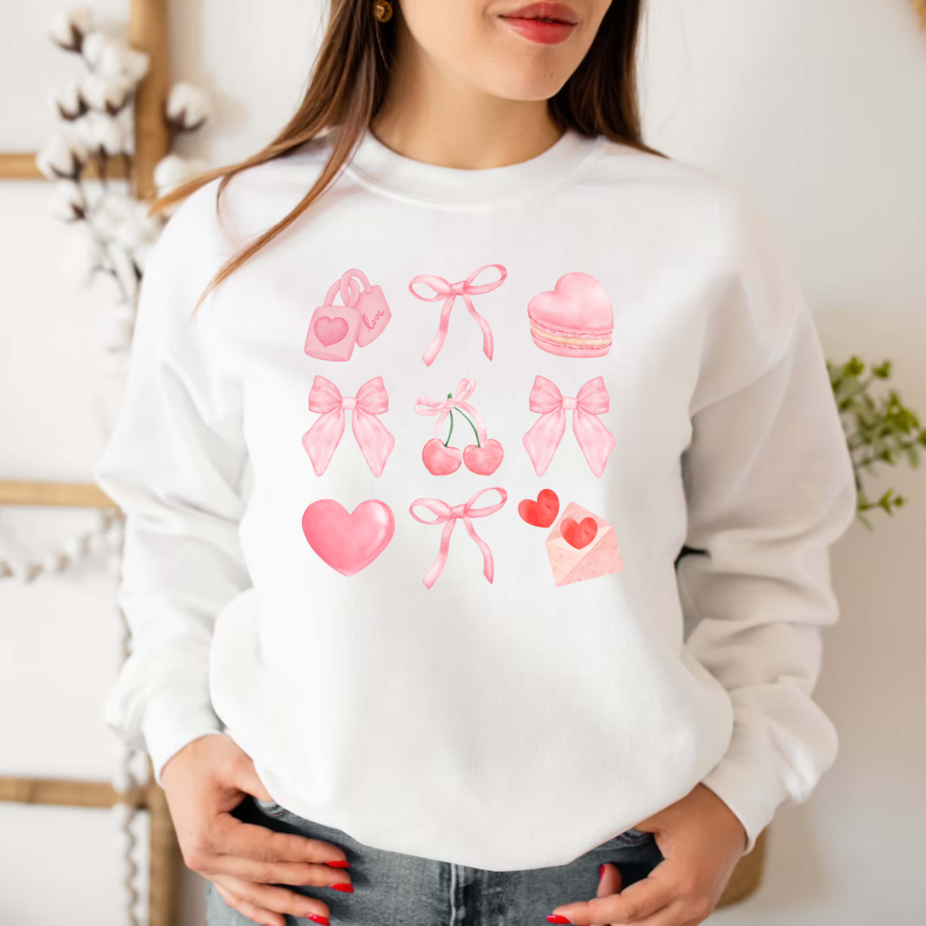Pink Things & Bows Sweatshirt