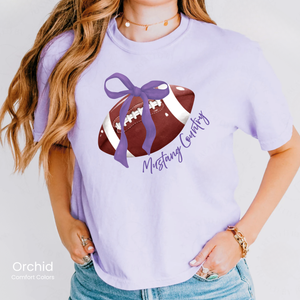 Comfort Colors Boxy Crop Mustang Country Bow Tee