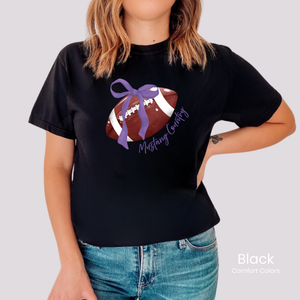 Comfort Colors Boxy Crop Mustang Country Bow Tee