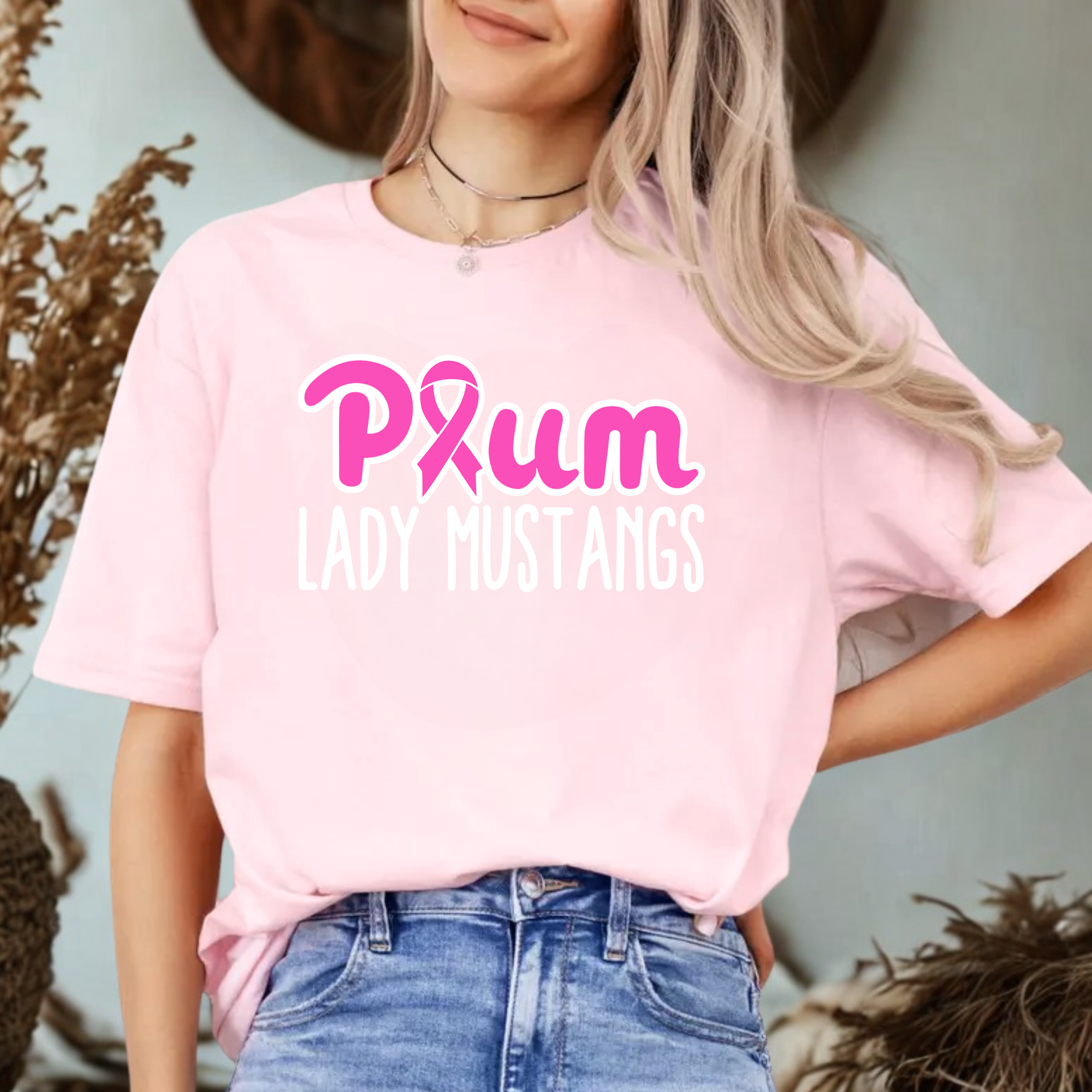 Lady Mustangs Ribbon Tee