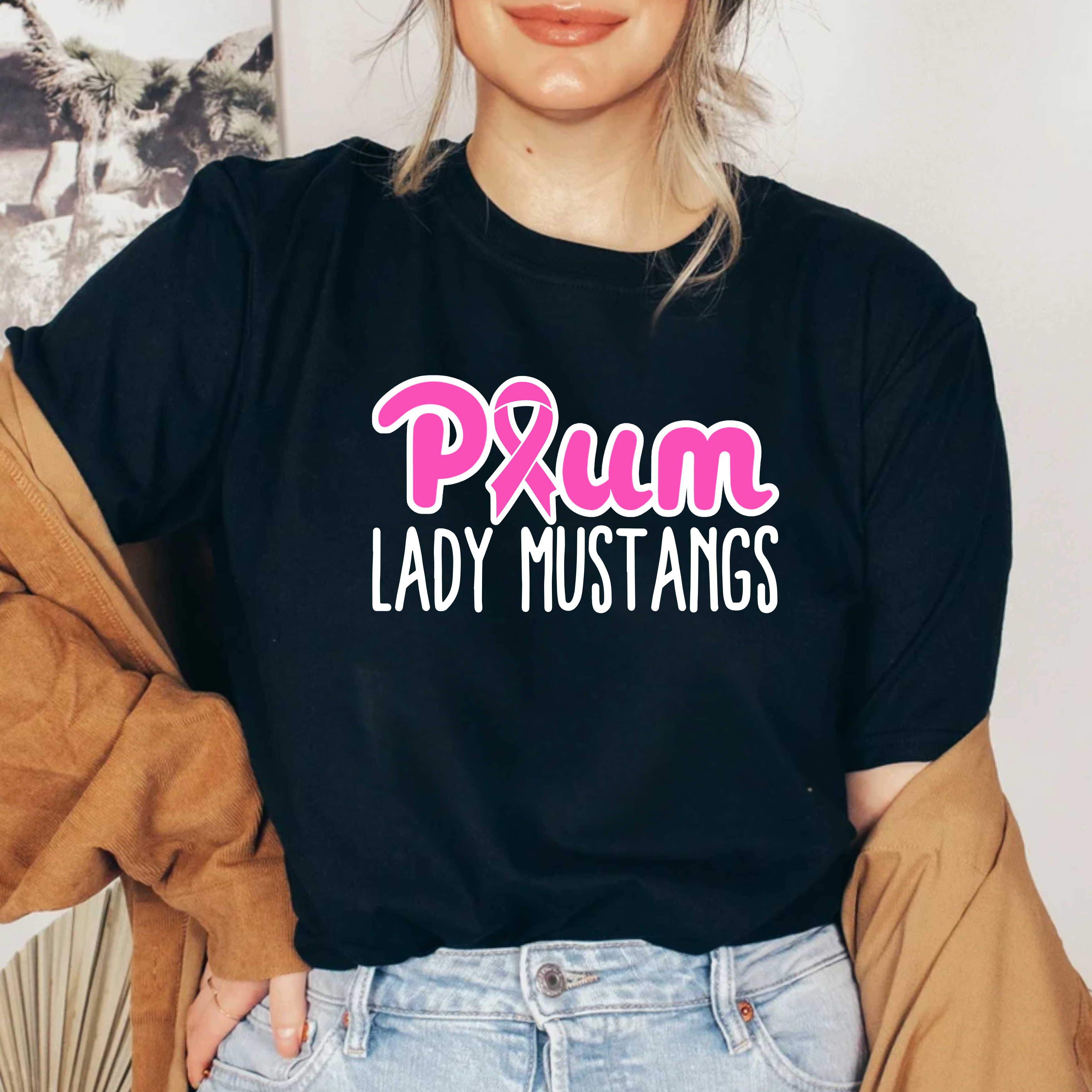 Lady Mustangs Ribbon Tee