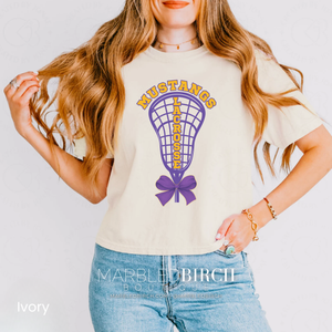 Mustangs Lacrosse Bow Tee