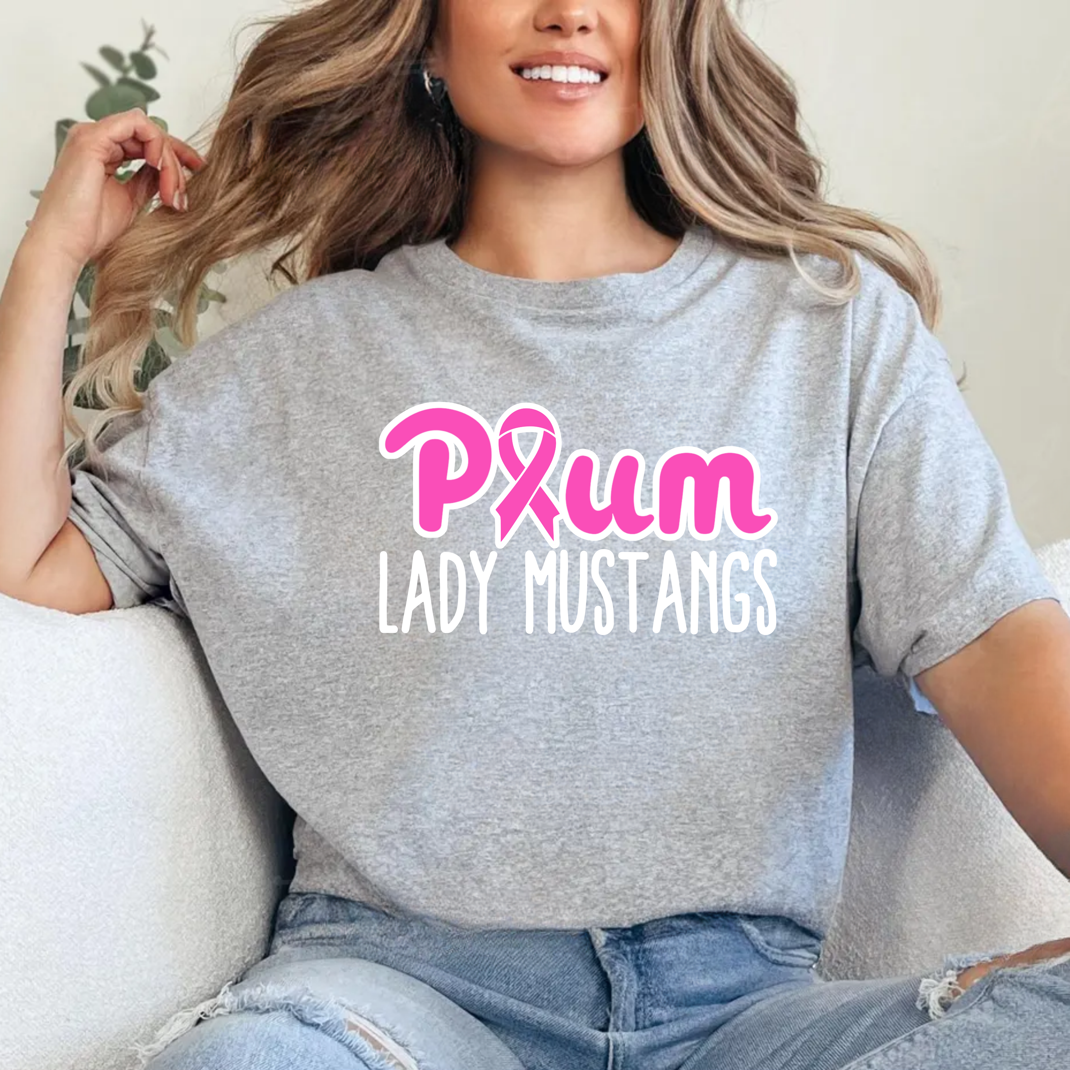 Lady Mustangs Ribbon Tee