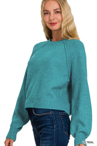Across the Ocean Sweater in Teal