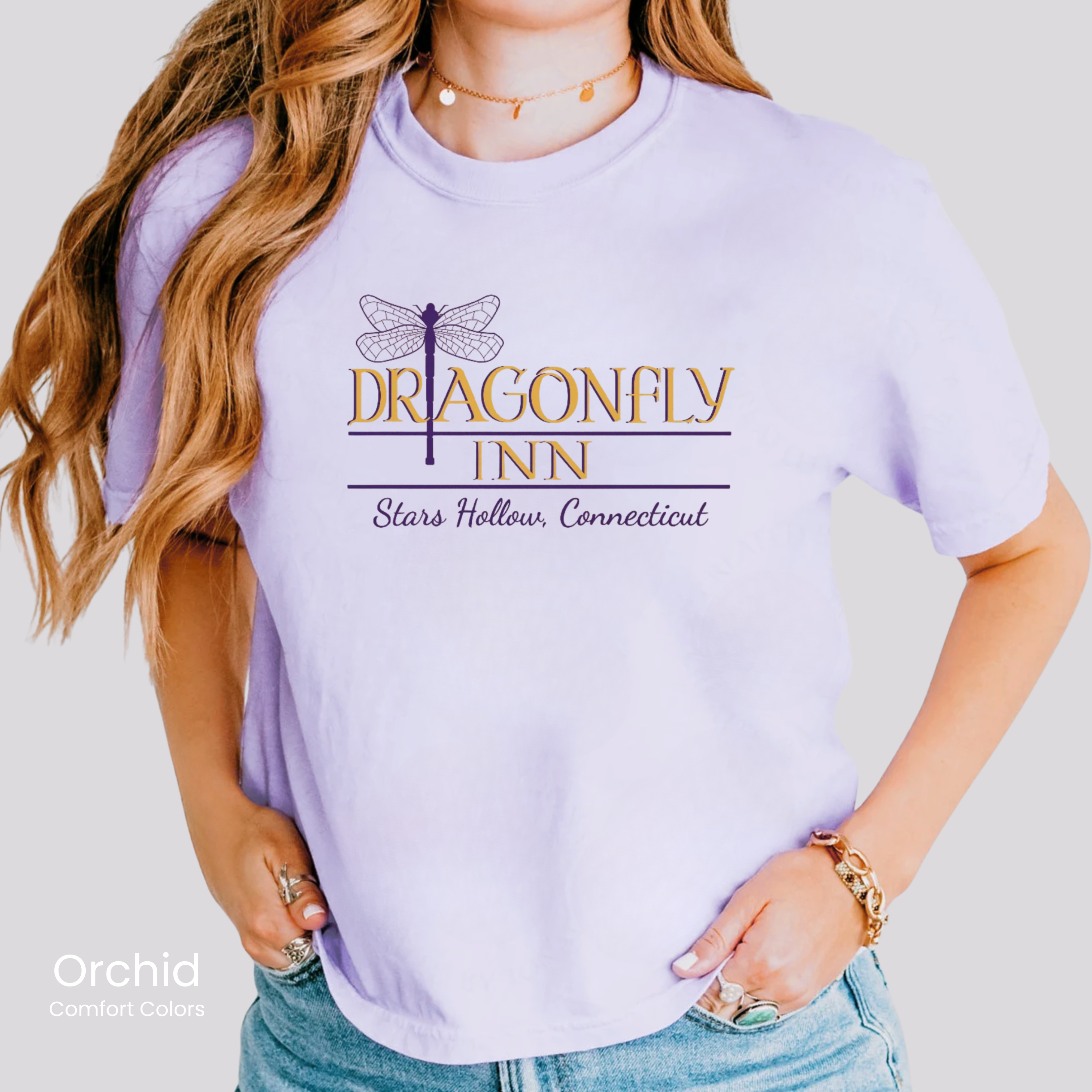 Comfort Colors Boxy Crop Dragonfly Inn Tee