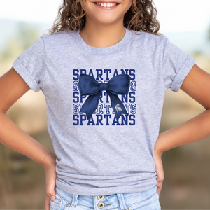 Youth Spartans Bow Tee