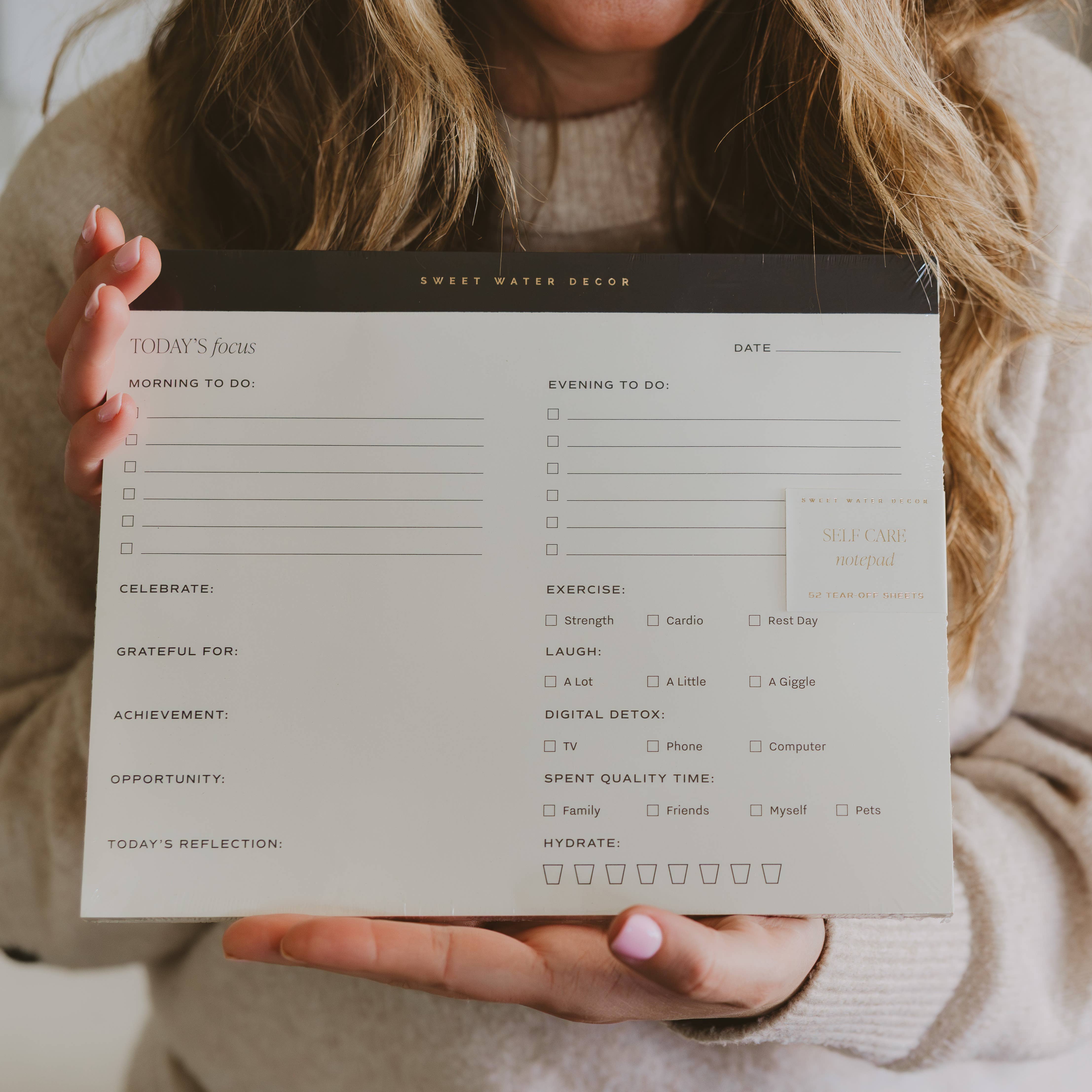Self Care Notepad