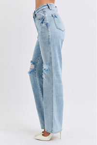 Cici High Waist Rigid Magic 90's Straight Jeans