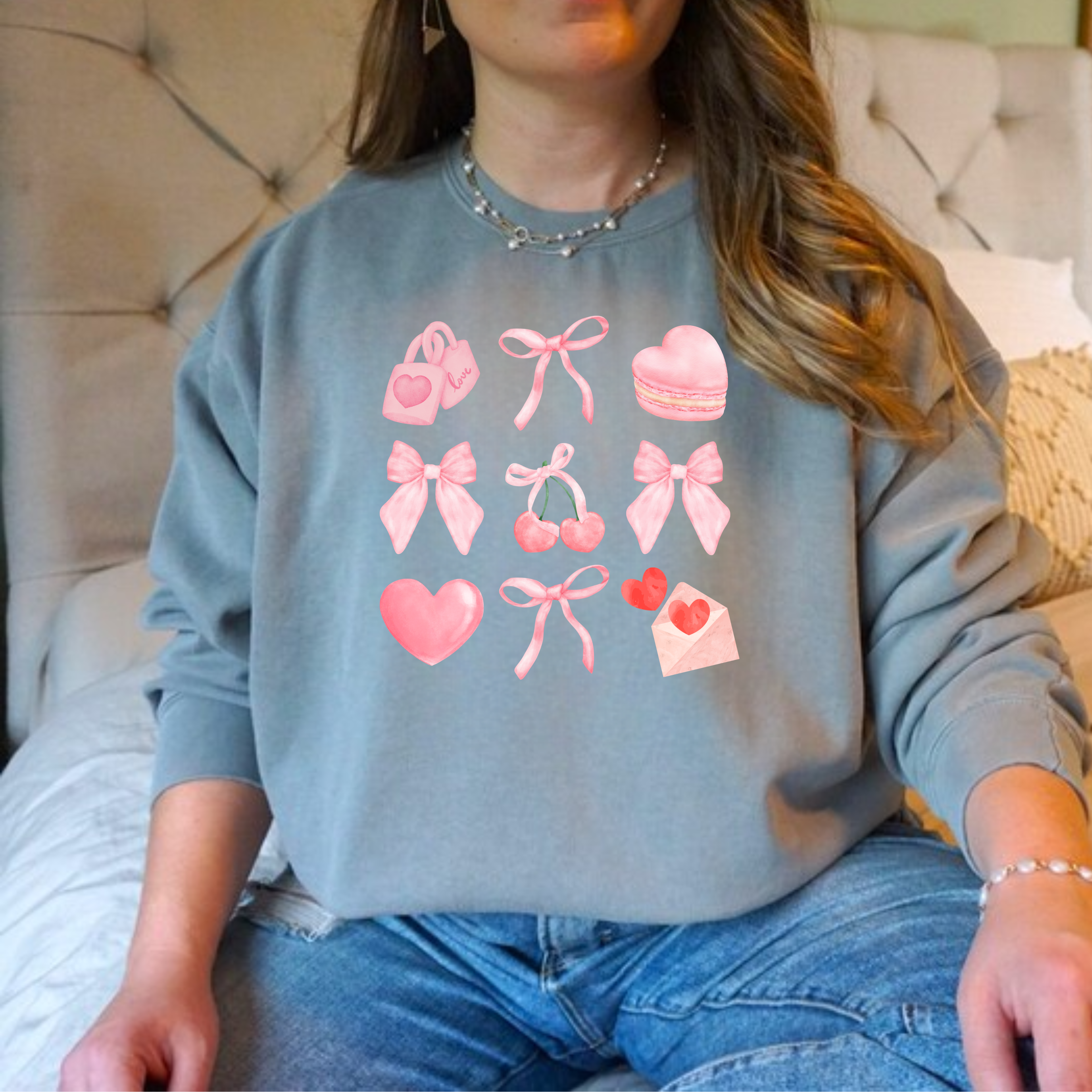 Pink Things & Bows Sweatshirt