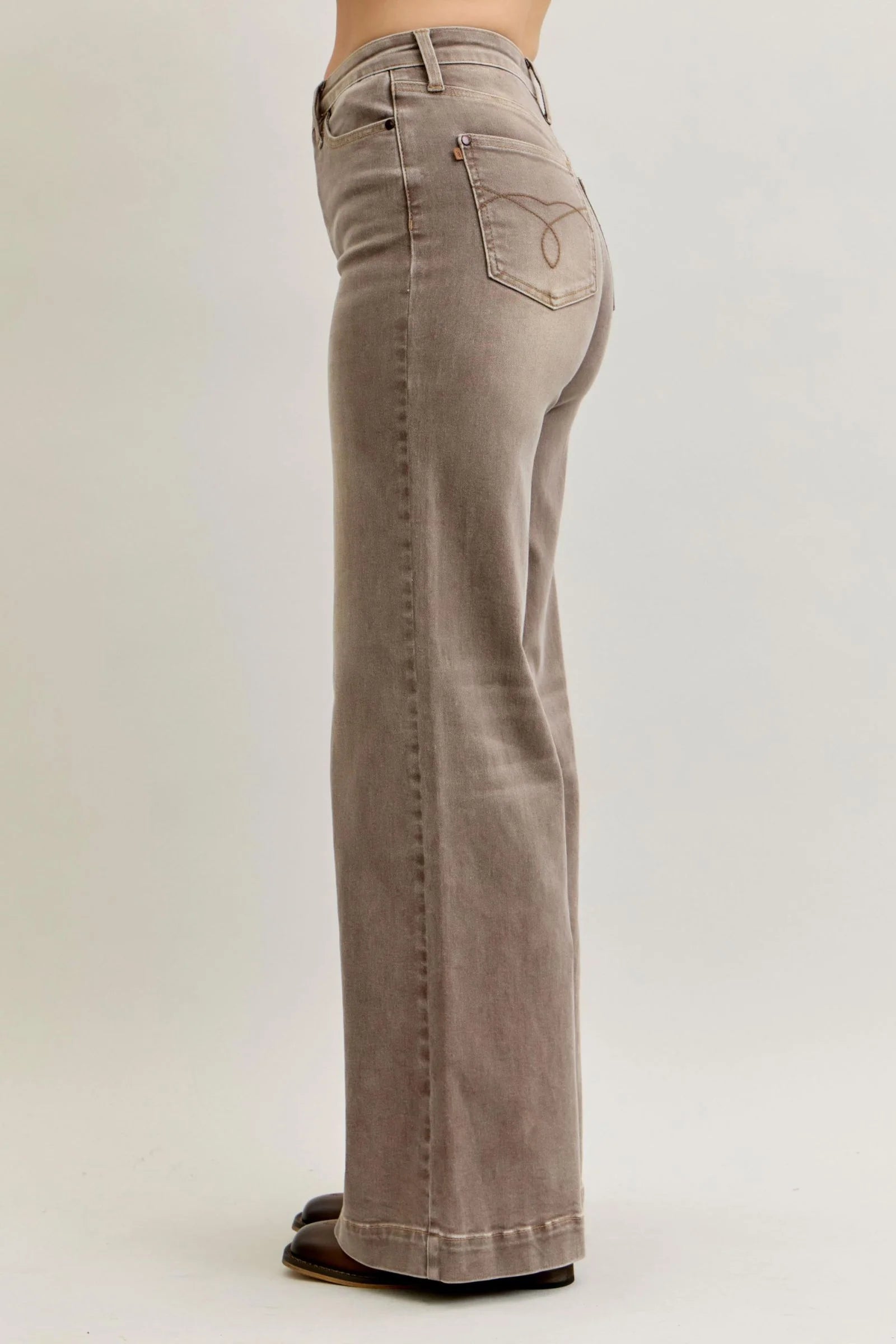 Clay Park Retro Wide Leg Judy Blue Jeans