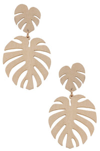 Palm Leaf Earrings