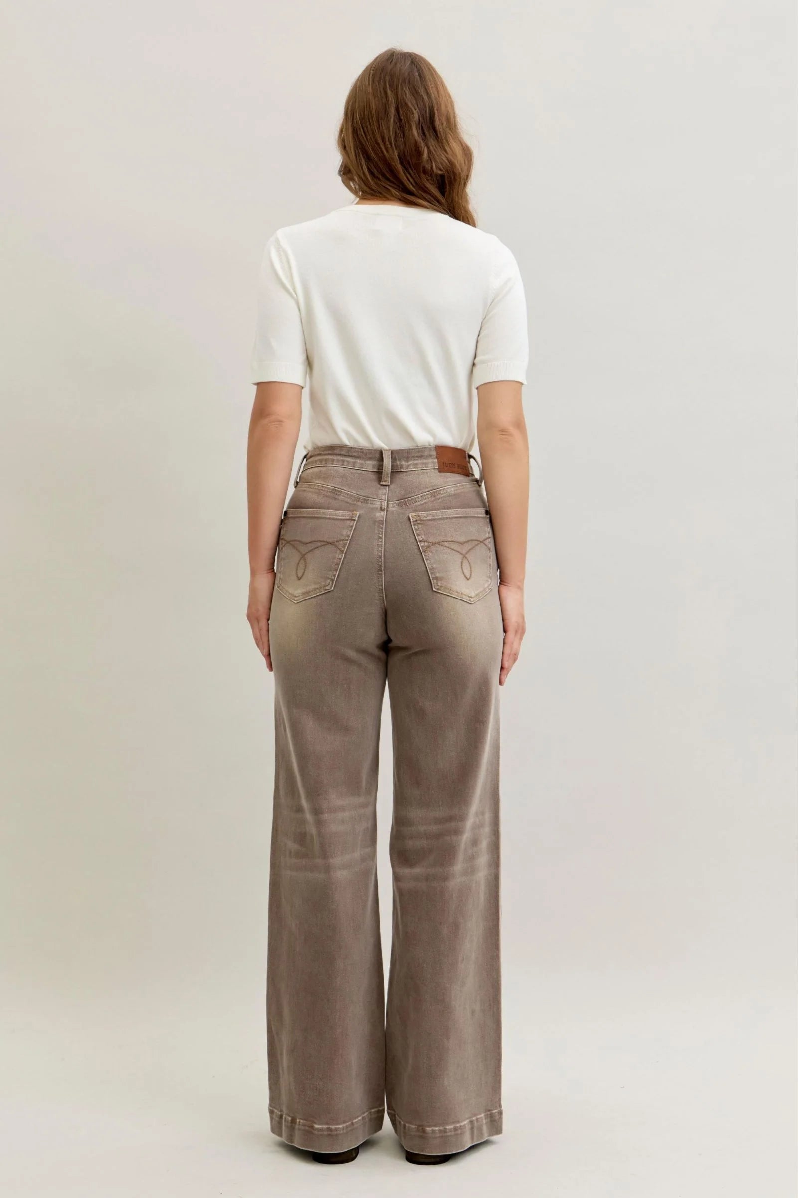 Clay Park Retro Wide Leg Judy Blue Jeans