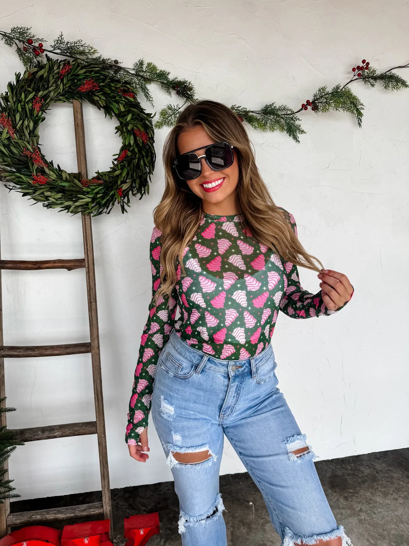 {PRE-ORDER} Holiday Mesh Tops