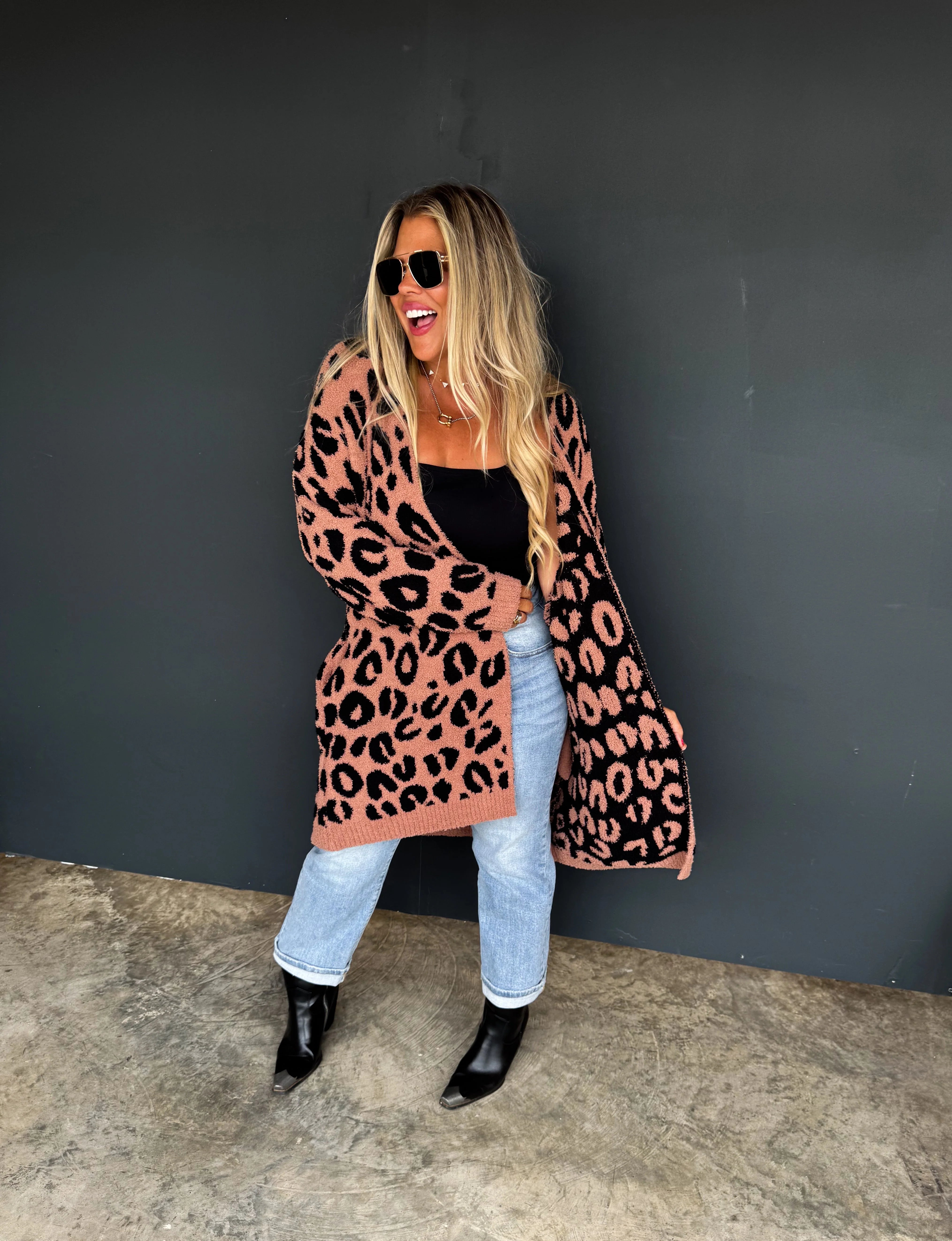 Animal Print Cloud Cardigan