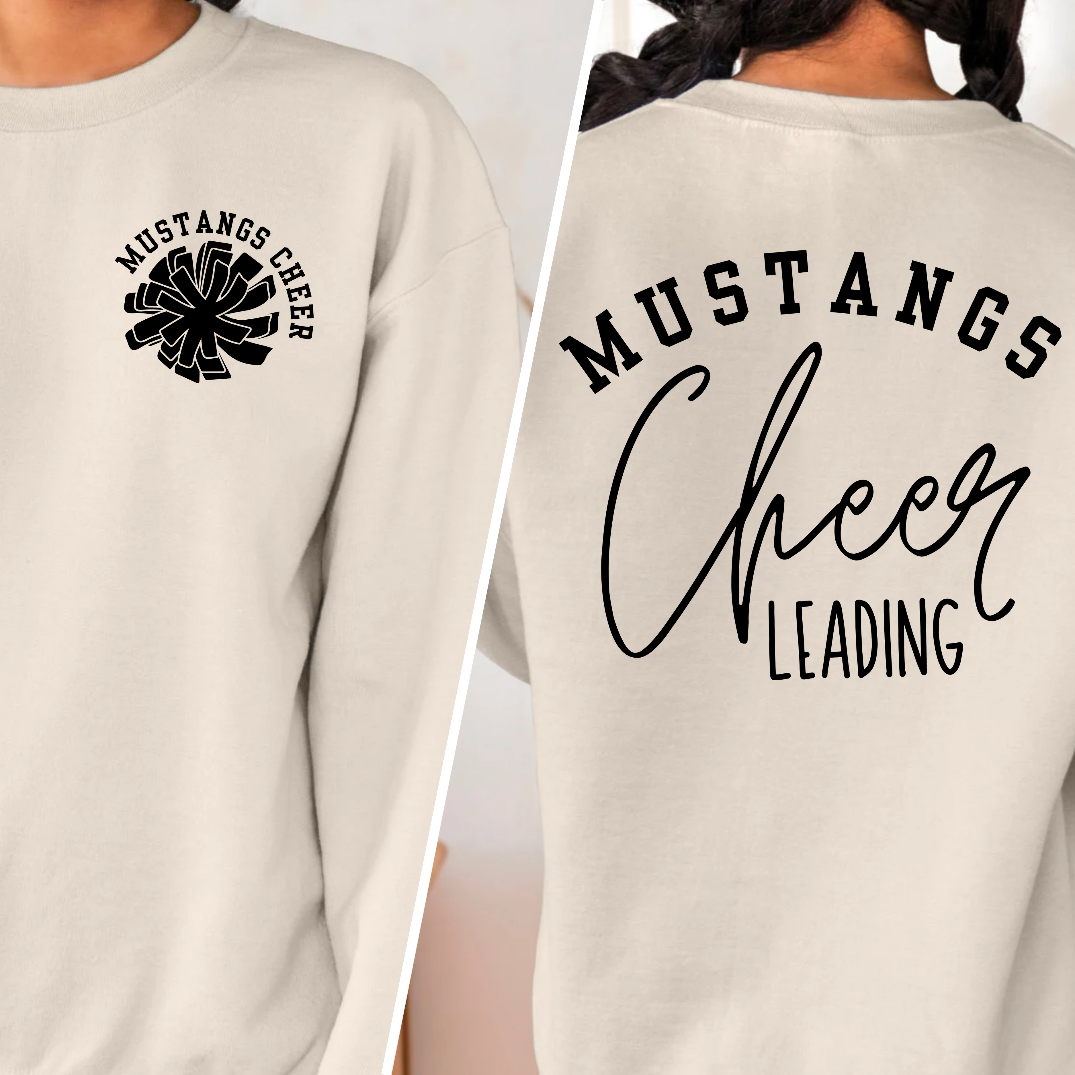 Mustangs Cheerleading Sweatshirt