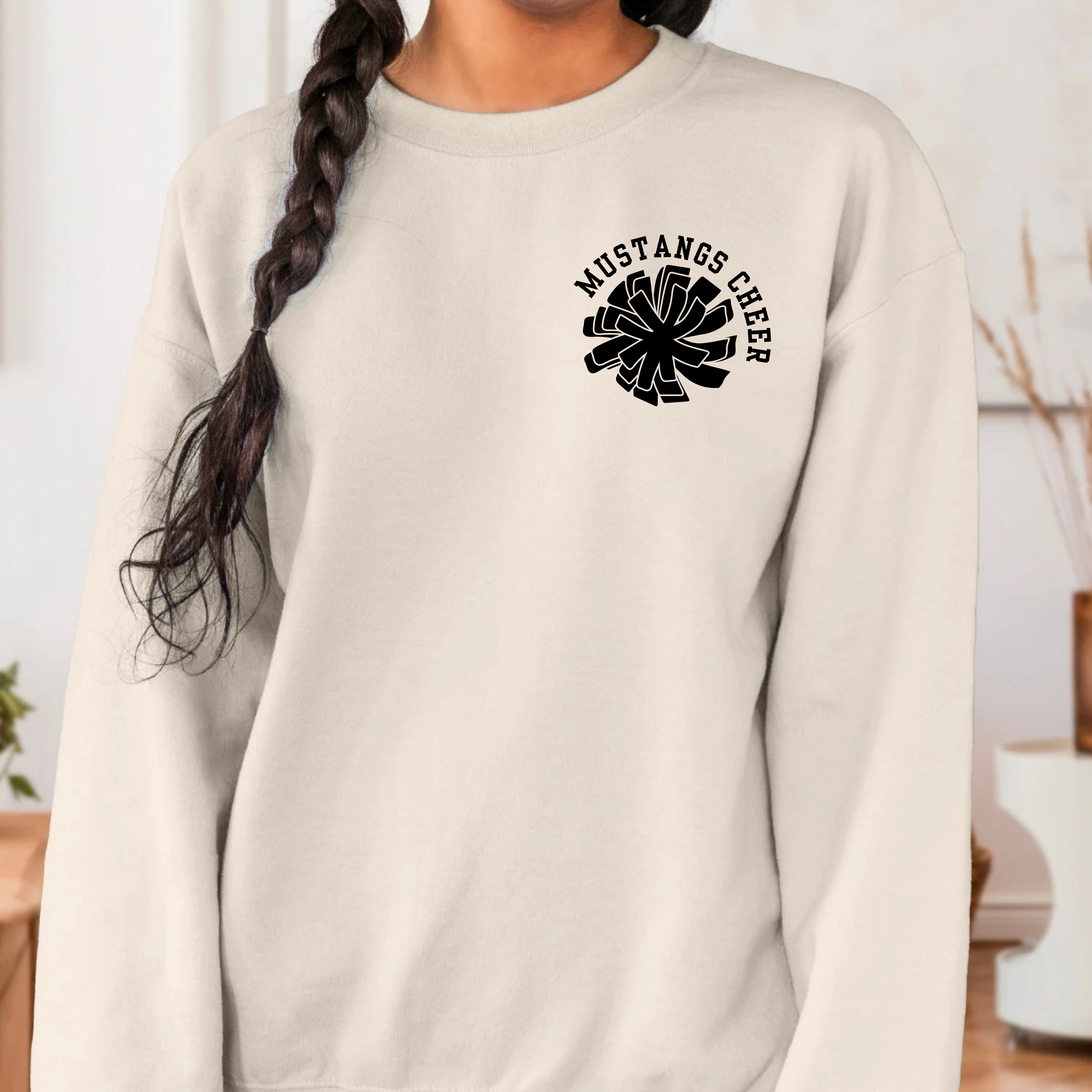 Mustangs Cheerleading Sweatshirt