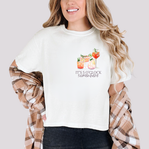 It's 5 O'Clock Somewhere Pocket Tee