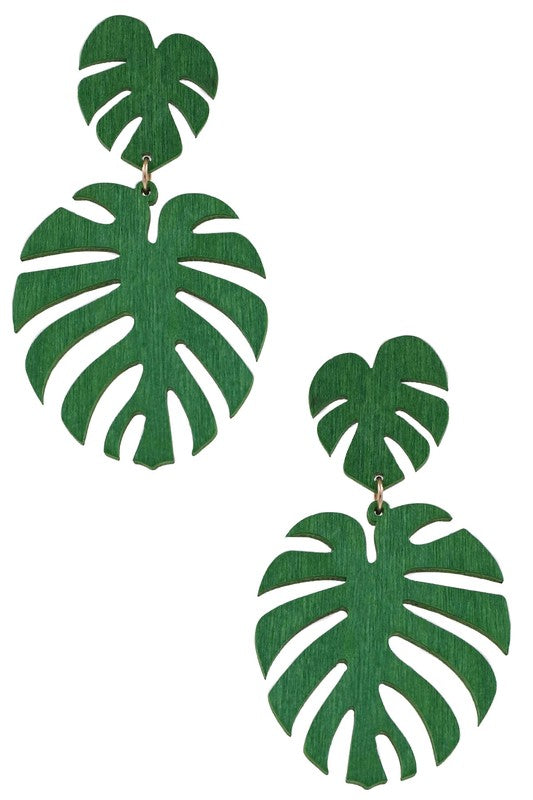 Palm Leaf Earrings