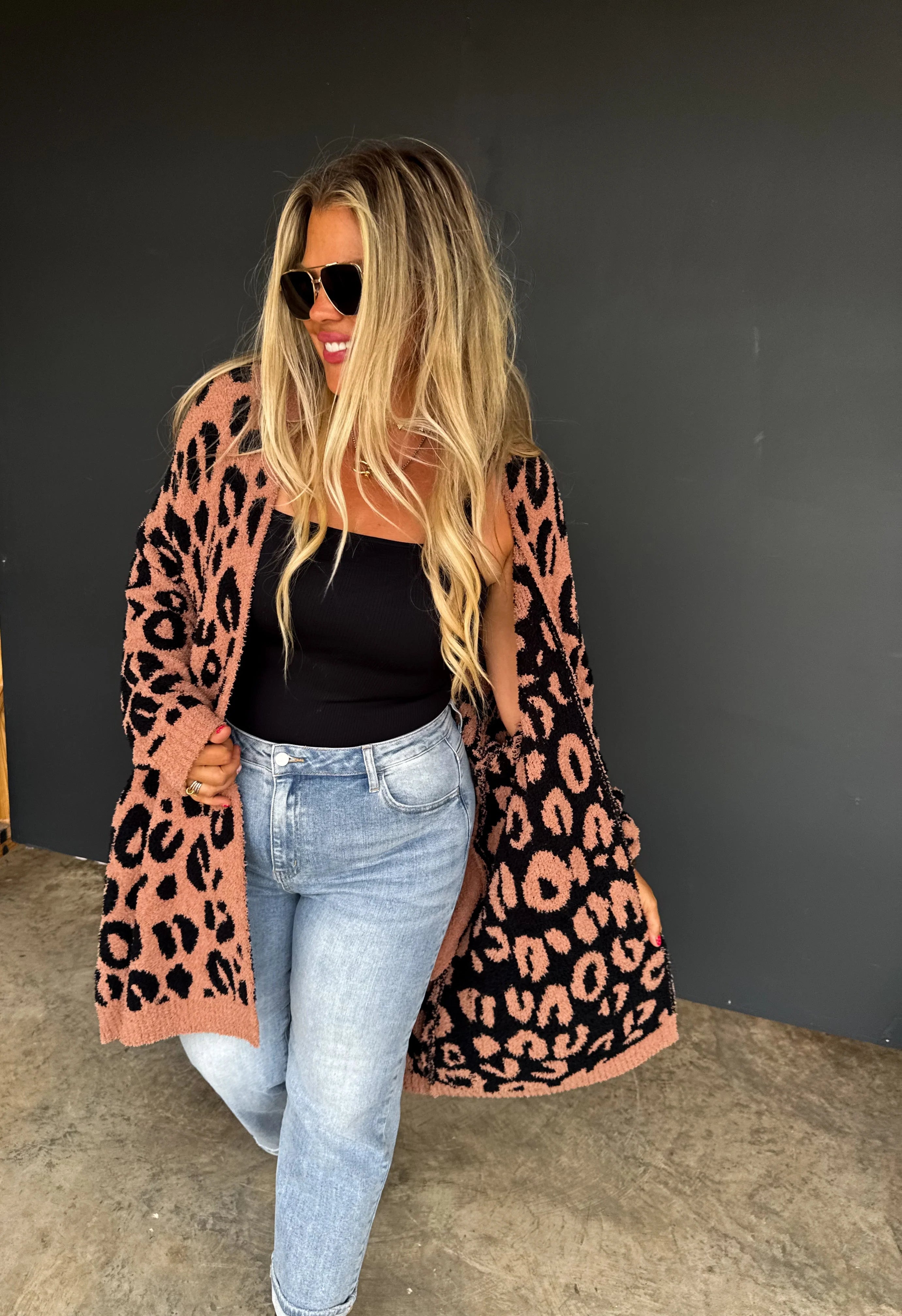 Animal Print Cloud Cardigan