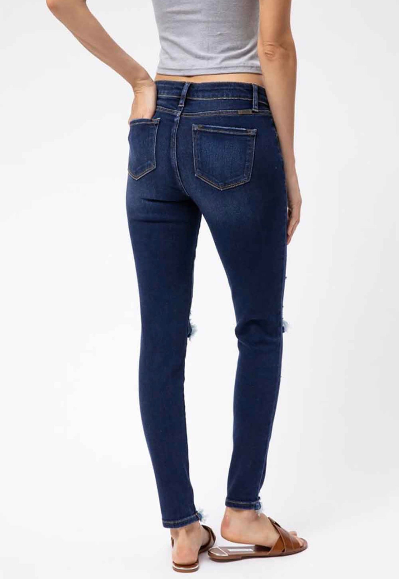 Delia Distressed Skinny KanCan Jeans
