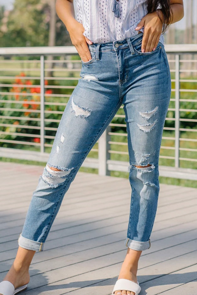 Hayley High Rise Boyfriend Jeans