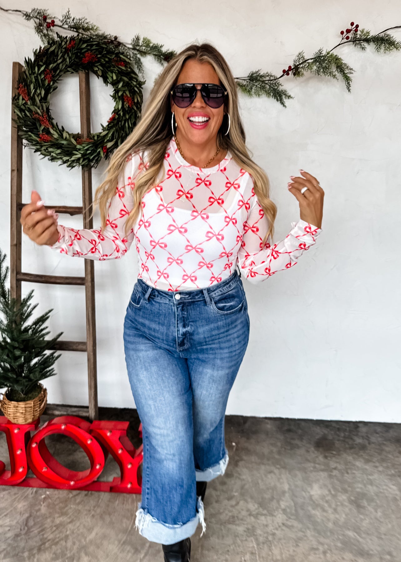 {PRE-ORDER} Holiday Mesh Tops