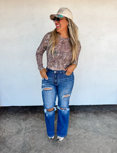 {PRE-ORDER} Camo Mesh Top